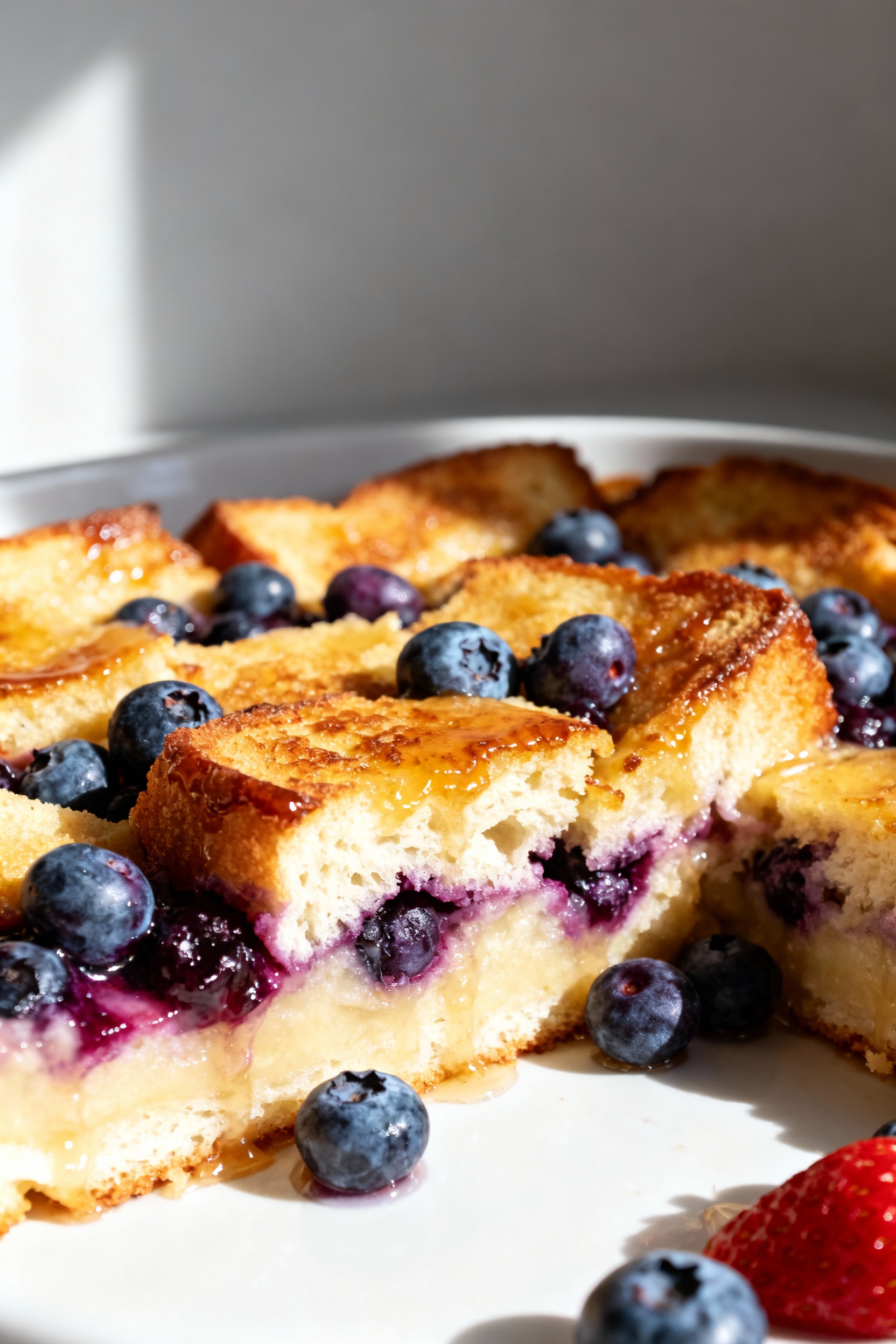 Overnight blueberry french toast casserole – a make-ahead breakfast favorite