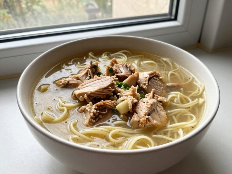 Crockpot chicken noodle soup – easy, cozy, one-pot comfort