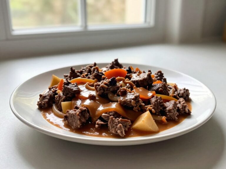 Ground beef stroganoff – a simple, creamy dinner