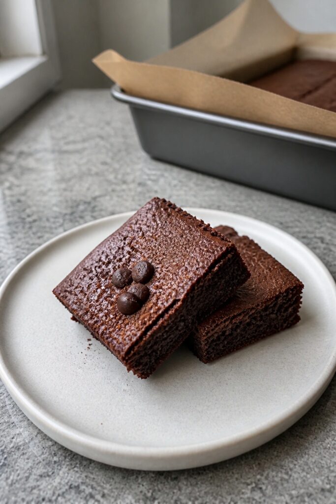 Healthy Sweet Potato Brownies With Almond Flour 2 Same recipe photoshoot, same home kitchen, same natural window light, same smartphone camera style,
