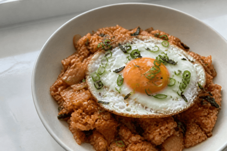 Buldak fire chicken fried rice – spicy, easy comfort food